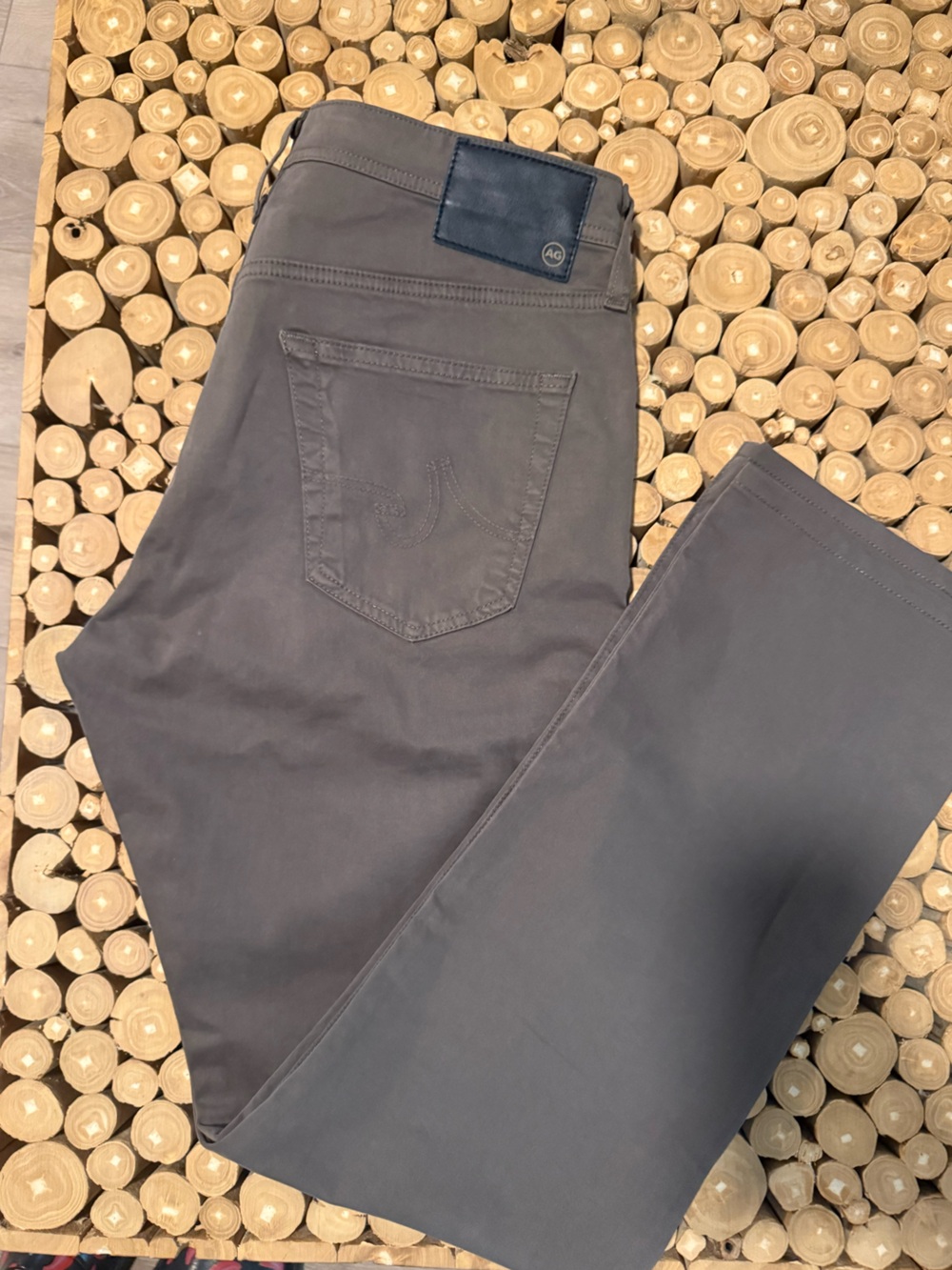 Ag Adriano Goldschmied Charcoal Straight Leg Pants